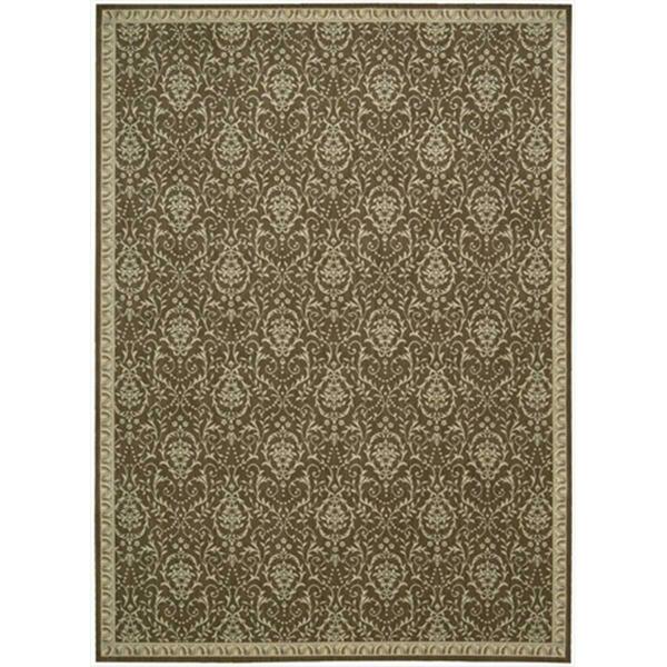 Nourison Riviera Area Rug Collection Chocolate 5 Ft 3 In. X 7 Ft 5 In. Rectangle 99446419972